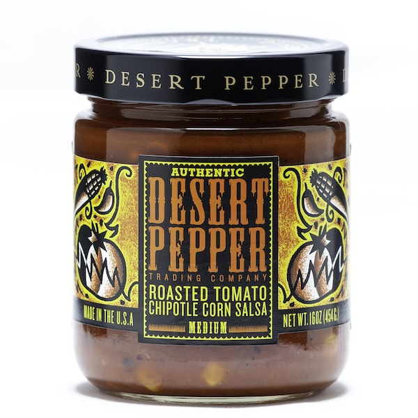 Desert Pepper Roasted Tomato Chipotle Corn Salsa Medium 454g