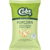 Cobs Natural Popcorn Lightly Salted Slightly Sweet