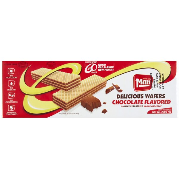 Man Chocolate Wafers 200g