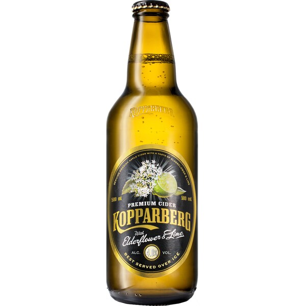 Kopparberg Elderflower & Lime Cider Bottle 500ml Single
