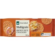 Woolworths Multigrain Brown Rice Crackers
