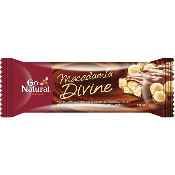 Go Natural Bars Macadamia Divine 50g