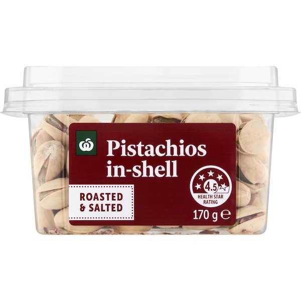 Woolworths Roasted & Salted Pistachios 170g