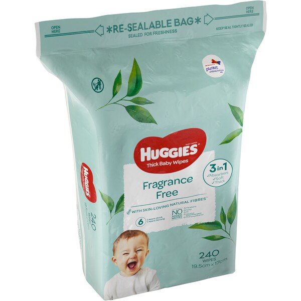 Huggies Baby Wipes Cucumber & Aloe 240 pack