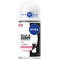 Nivea Black & White Invisible Clear Roll On Deodorant