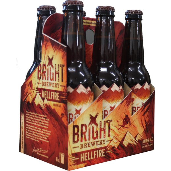 Bright Brewery Hellfire Amber Ale Bottles 330mL x 6 pack