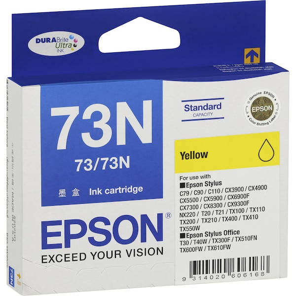 Epson Printer Ink 73n Yellow Each