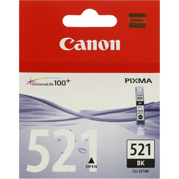 Canon Printer Ink Cli521bk Black Each