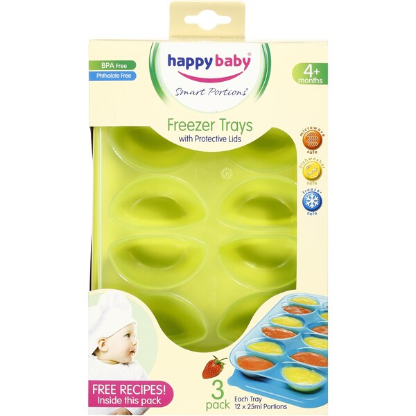 Happy Baby Smart Portions Freezer Trays 3 Pack