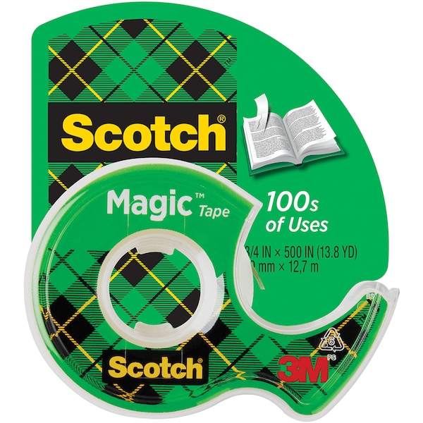 Scotch 19Mm Magic Tape 16.5M With Dispenser each