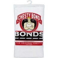 Bonds Singlet Mens Chesty White Size 16