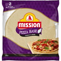 Mission Round Pizza Bases Garlic