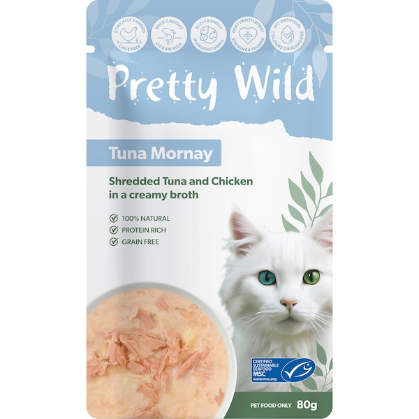 Pretty Wild Tuna Mornay Cat Food 80g