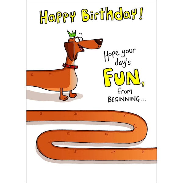 John Sands Greeting Card Happy Birthday Funny Dog each