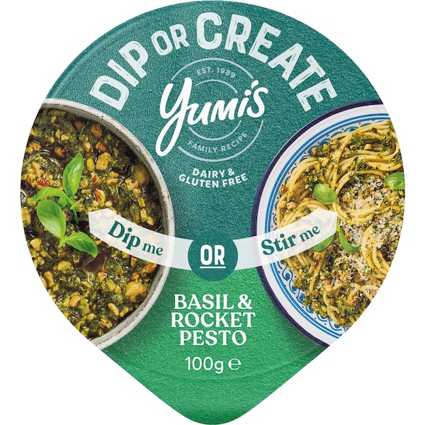 Yumi's Dip Or Create Basil & Rocket Pesto 100g