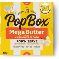 Pop Box Mega Butter Microwave Popcorn