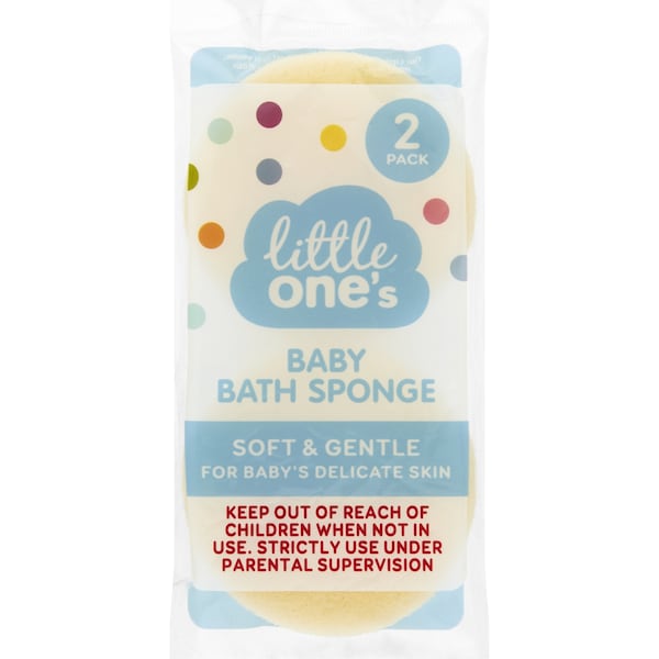 Little One's Baby Bath Sponge 2 pack
