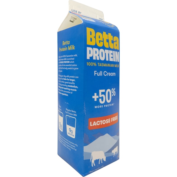 Betta Protein Lactose Free Full Cream Milk 1l