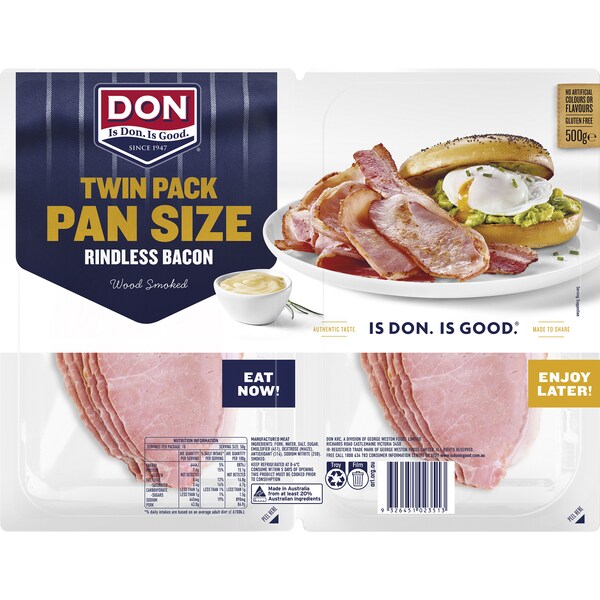 Don Rindless Bacon Pan Size 2 pack