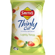 Smith's Thinly Cut Potato Chips Share Pack Lightly Tangy