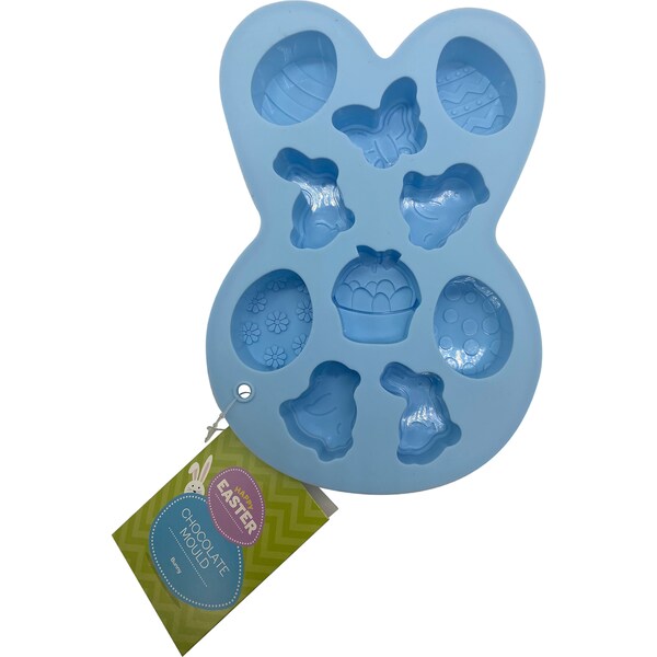 Easter Chocolate Mould Blue Bunny each