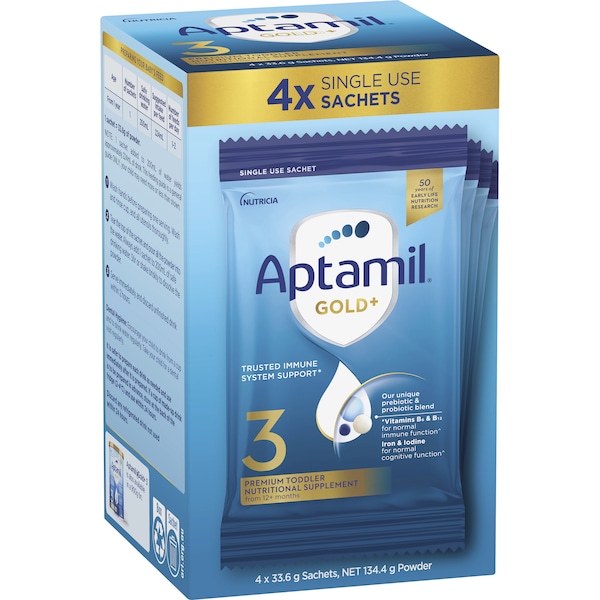 Aptamil Gold+ 3 Premium Toddler Supplement From 12 Month 4 pack