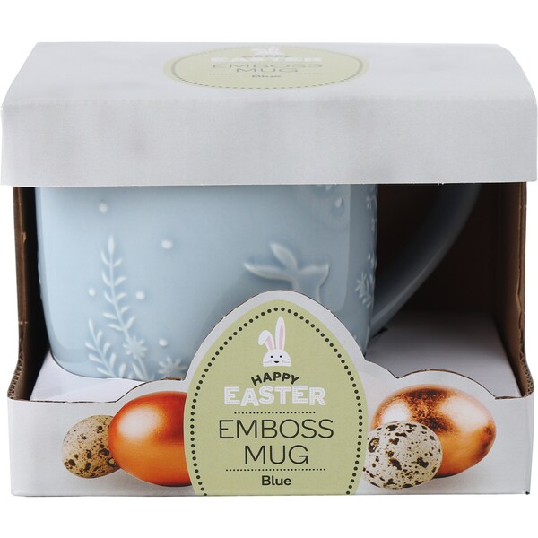 Easter Emboss Mug Blue each