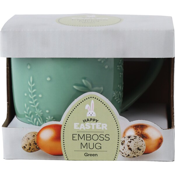 Easter Emboss Mug Green each