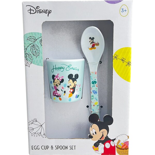 Disney Easter Egg & Spoon Set Mickey & Minnie each