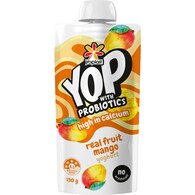Yoplait YOP Yoghurt With Probiotics Mango Pouch
