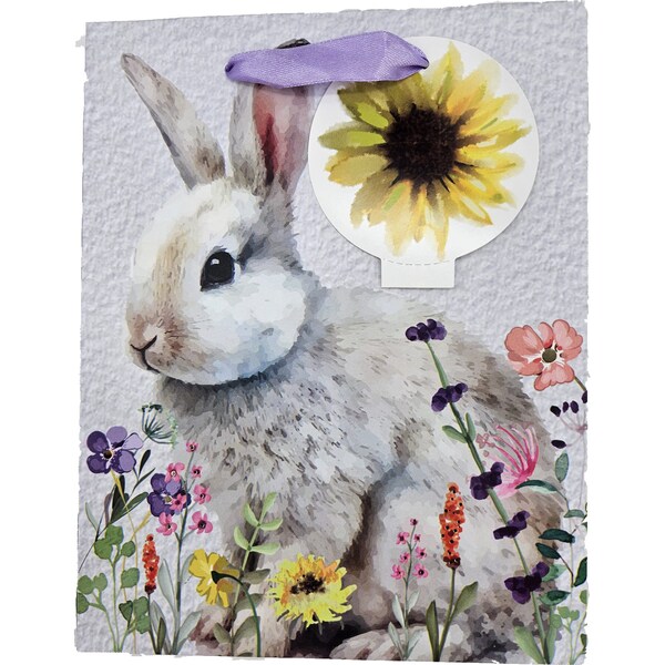 Easter Gift Bag Medium Photographic Bunny each