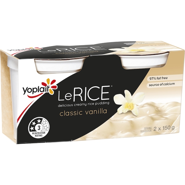 Yoplait Le Rice Classic Vanilla 150g x 2 pack