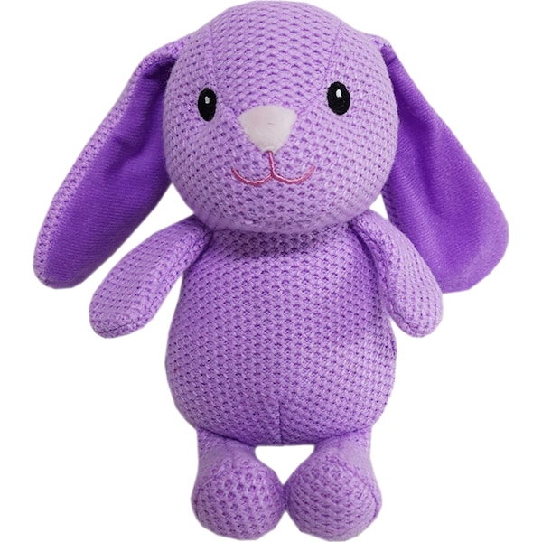 Easter Plush Knitted Bunny Purple each