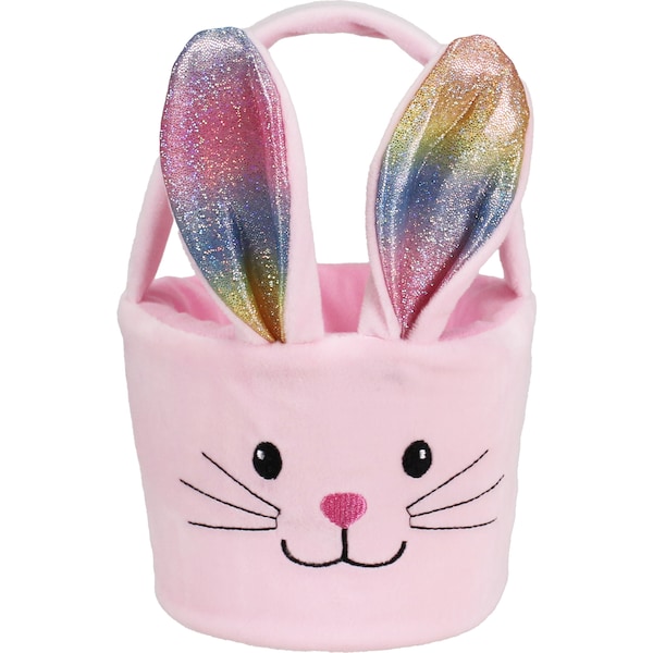 Easter Plush Basket Pink each
