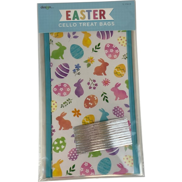 Easter Cello Treat Bags 12 pack