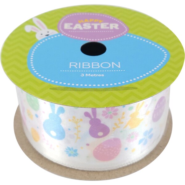 Easter Large 3 Metre Satin Ribbon each