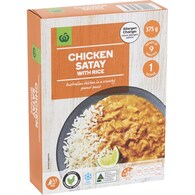 Woolworths Chicken Satay With Rice