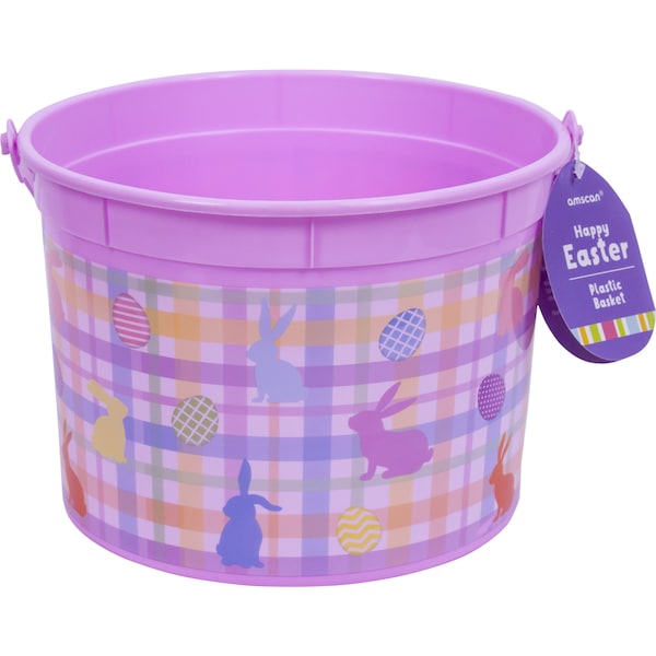 Easter Plastic Bucket Pink each
