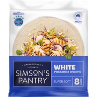 Simson's Pantry Premium White Large Wraps