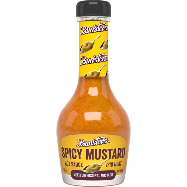 Bunsters Spicy Mustard Hot Sauce 150mL