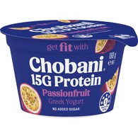 Chobani 15G Protein Greek Yogurt Passionfruit