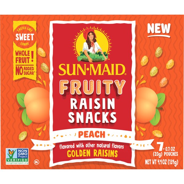 Sun-Maid Fruity Raisin Snacks Peach 20g x 7 pack