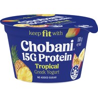 Chobani 15G Protein Greek Yogurt Tropical