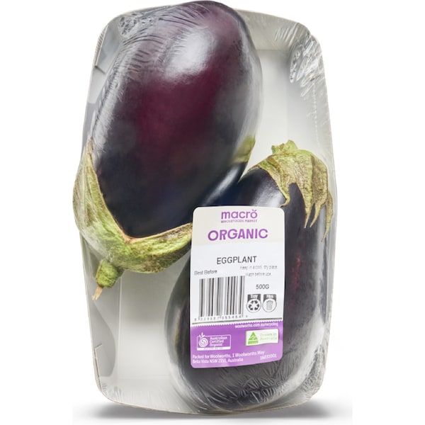 Organic Eggplant 500g