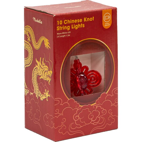 Mirabella Lunar New Year String Lights Chinese Knot Each