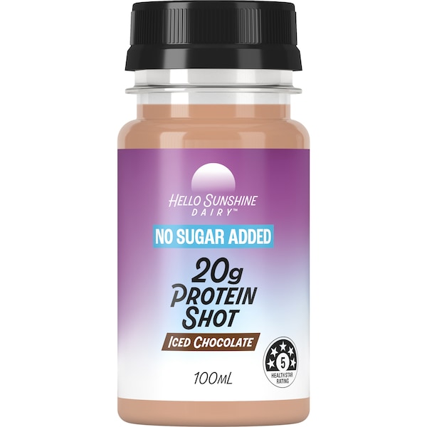 Hello Sunshine Dairy 20g Protein Shot Iced Chocolate 100ml