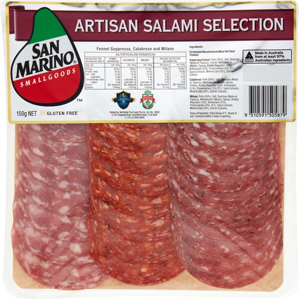 San Marino Artisan Salami Selection 150g