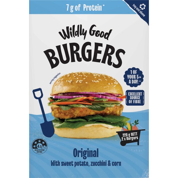 Wildly Good Original Veggie Burgers 2 pack
