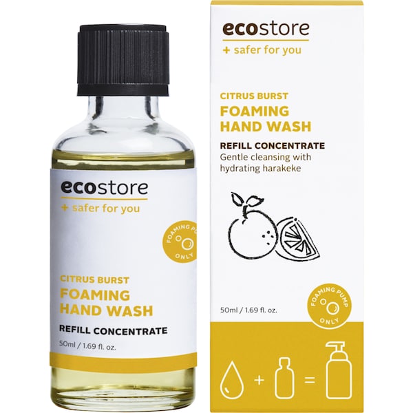 Ecostore Foaming Handwash Concentrate Refill Citrus Burst 50mL
