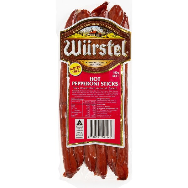 Wurstel Hot Salami Sticks 150g